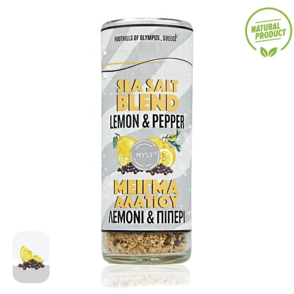 Sea Salt Blend Lemon & Black Pepper | Grinder