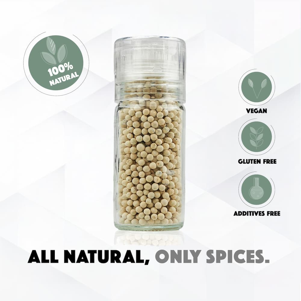 White Pepper in Grinder - Image 3